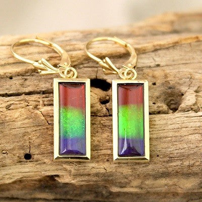 Ammolite on sale stud earrings