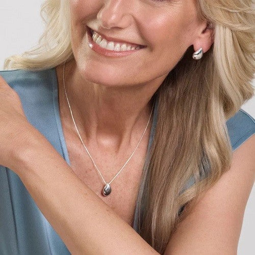 Najo Rosy Glimmer Disc Stud Earrings