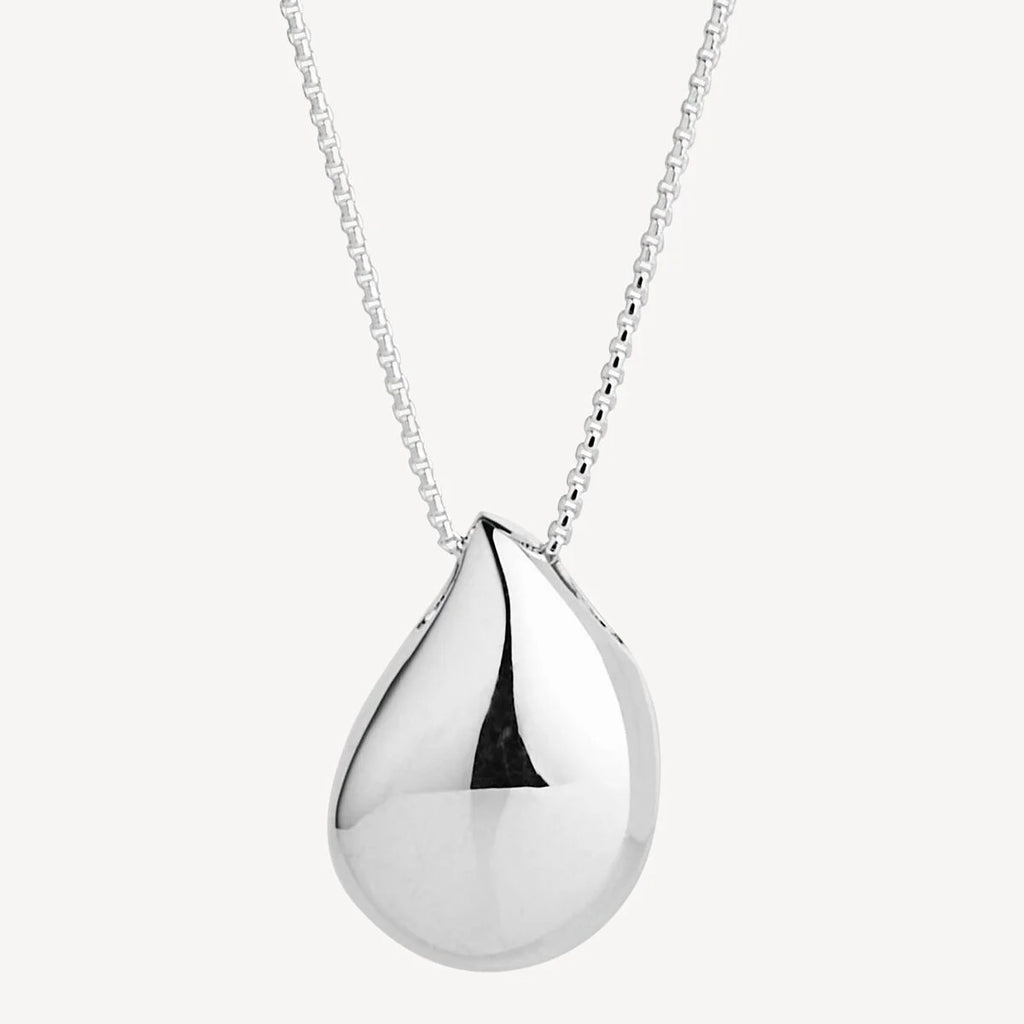 NAJO SUNSHOWER LARGE SILVER NECKLACE