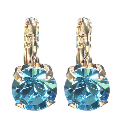 Aquamarine hot sale crystal earrings