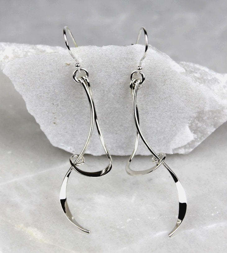 MEXICAN HANDMADE SILVER DROP EARRINGS