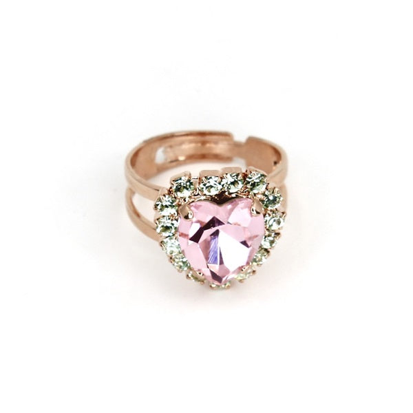 MARIANA LOVE WILL STEER THE STARS PINK HEART RING