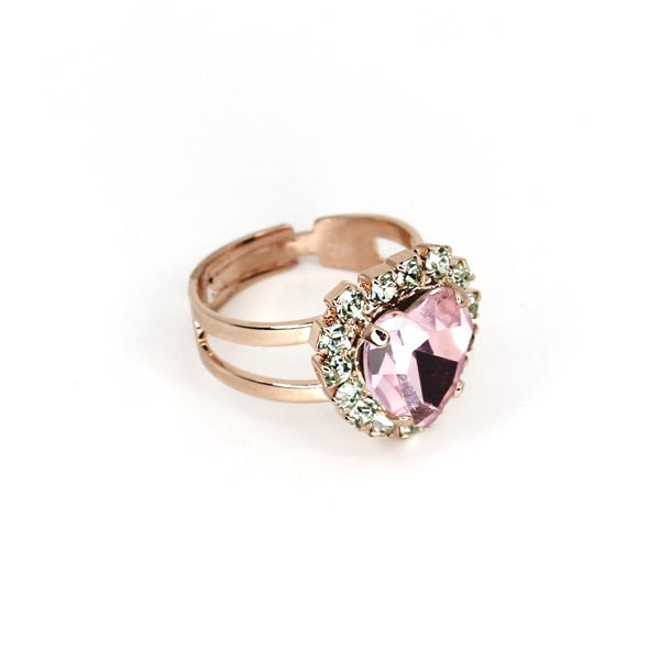 MARIANA LOVE WILL STEER THE STARS PINK HEART RING