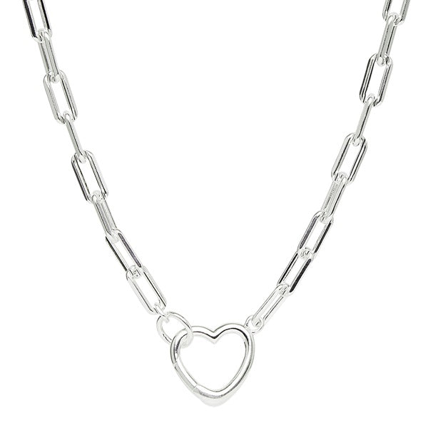 NAJO CUORE CHAIN LINK SILVER NECKLACE