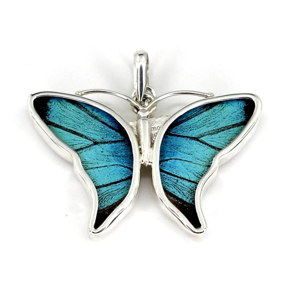 BUTTERFLY PREPONA SILVER SMALL PENDANT