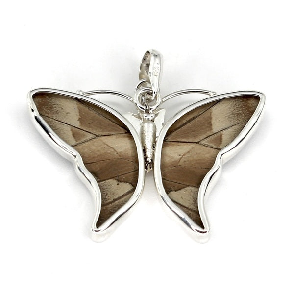 BUTTERFLY PREPONA SILVER SMALL PENDANT
