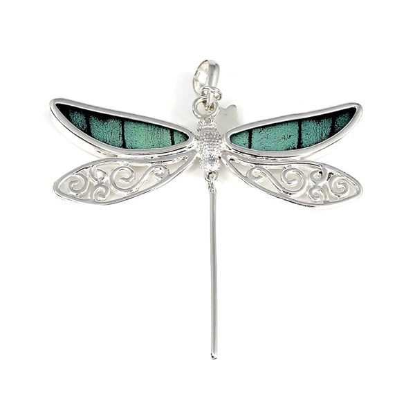 DRAGONFLY PREPONA SMALL SILVER SMALL PENDANT