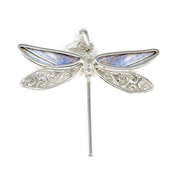 BUTTERFLY WING DRAGONFLY SULKOWSKY SILVER PENDANT