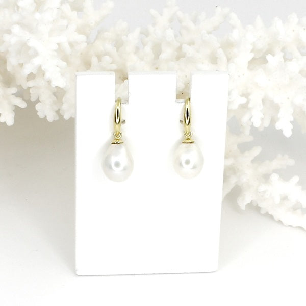 PEARL GOLD PLATED SILVER EARRING DROPS