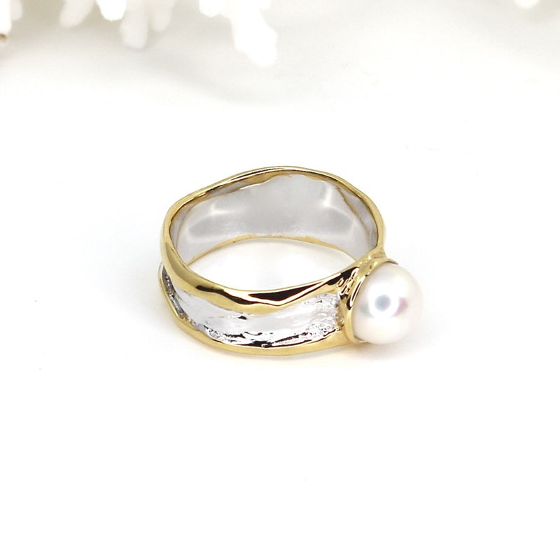 F/W PEARL SILVER RING