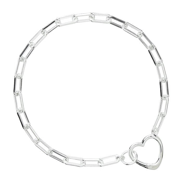 NAJO SILVER SCUORE CHAIN LINK BRACELET