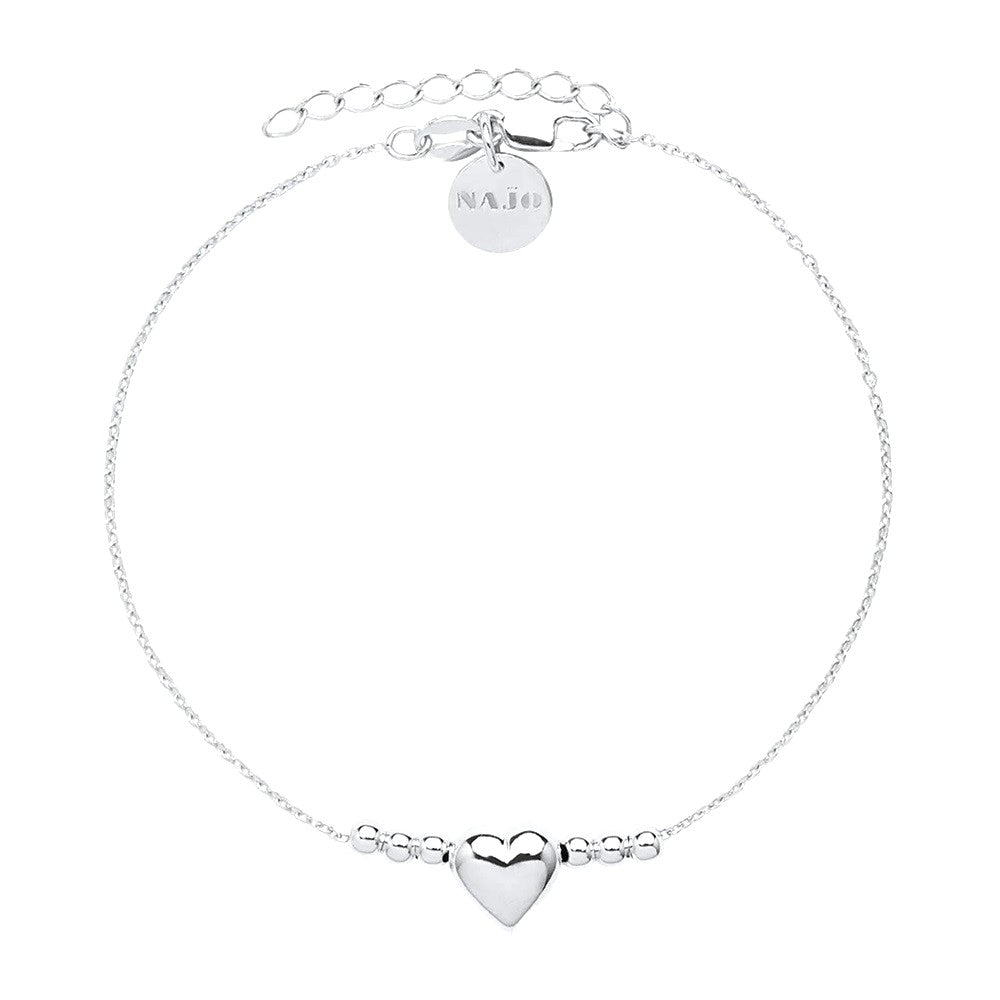 NAJO SILVER AMORE CHARM BRACELET