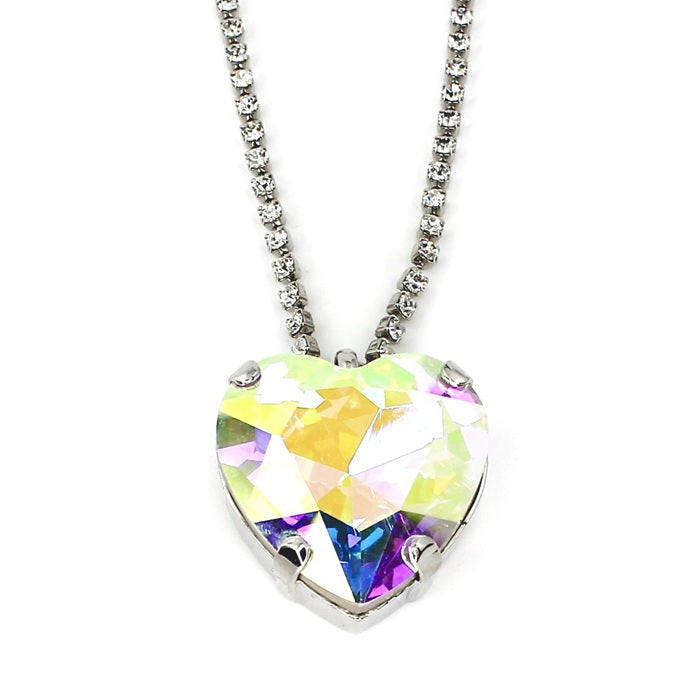 MARIANA CRYSTAL R/P HEART NECKLACE