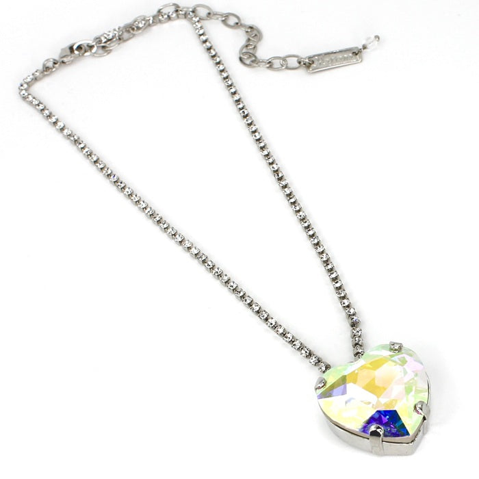 MARIANA CRYSTAL R/P HEART NECKLACE