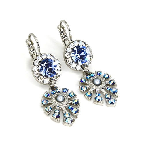 MARIANA LIVING DREAMS AND VISIONS CRYSTAL R/P FAN DROP EARRINGS