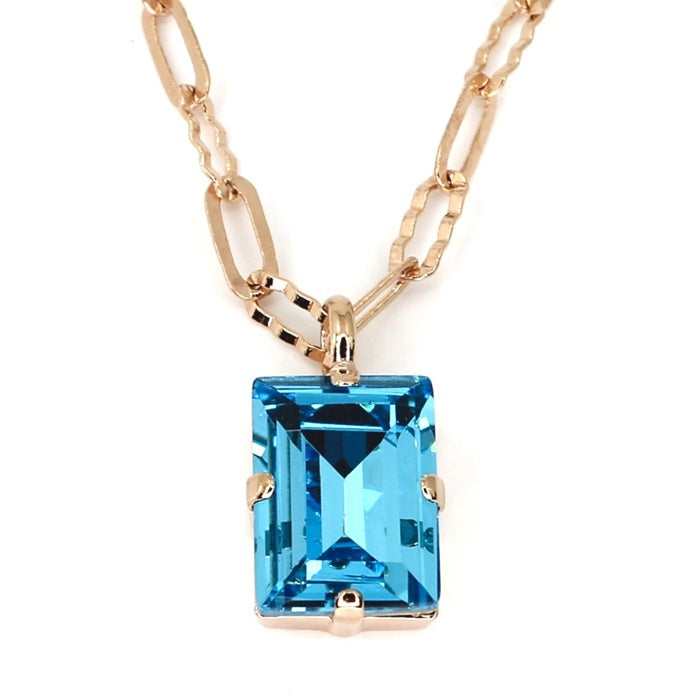 MARIANA MY TREASURES BLUE CRYSTAL NECKLACE