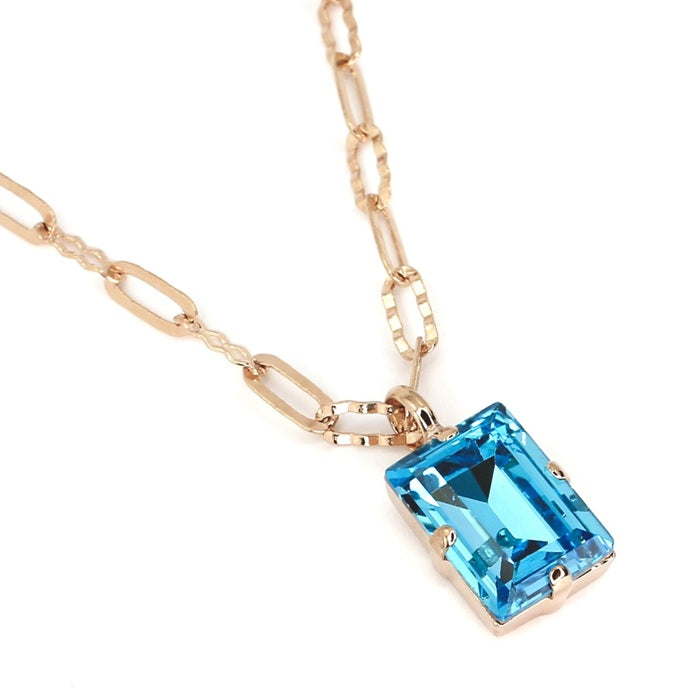 MARIANA MY TREASURES BLUE CRYSTAL NECKLACE