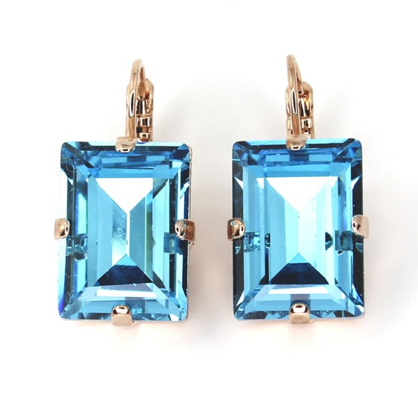 MARIANA MY TREASURES BLUE CRYSTAL EARRINGS