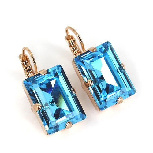 MARIANA MY TREASURES BLUE CRYSTAL EARRINGS
