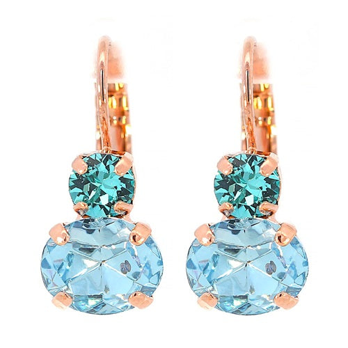 MARIANA ENCHANTMENT DOUBLE BLUE DROP CRYSTAL EARRINGS