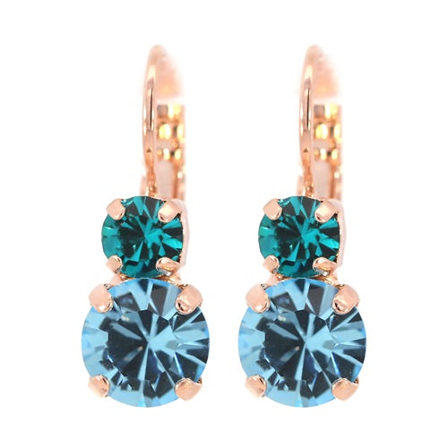 MARIANA ENCHANTMENT DOUBLE ROUND DROP CRYSTAL EARRINGS