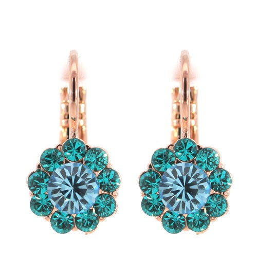 MARIANA ENCHANTMENT ROUND DROP CRYSTAL EARRINGS.