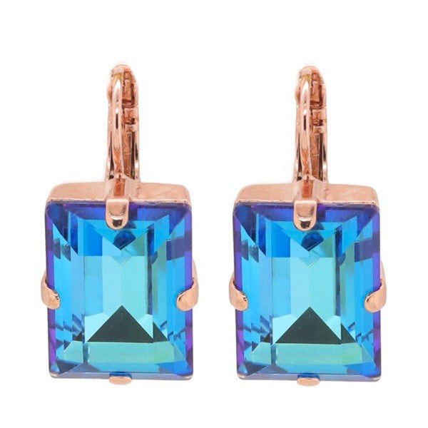 MARIANA MY TREASURES CRYSTAL EMERALD CUT EARRINGS