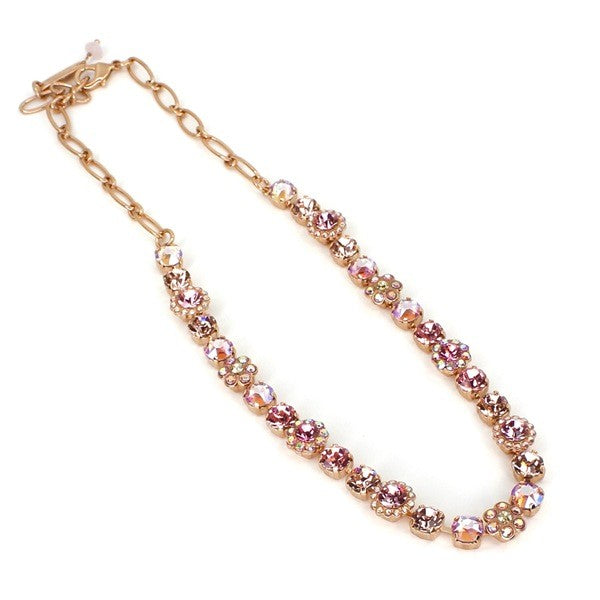 MARIANA PENELOPE'S BLUSH CRYSTAL NECHKLACE.