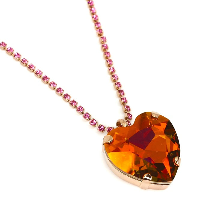 MARIANA MY TREASURES DESSERT HEART CRYSTAL NECKLACE