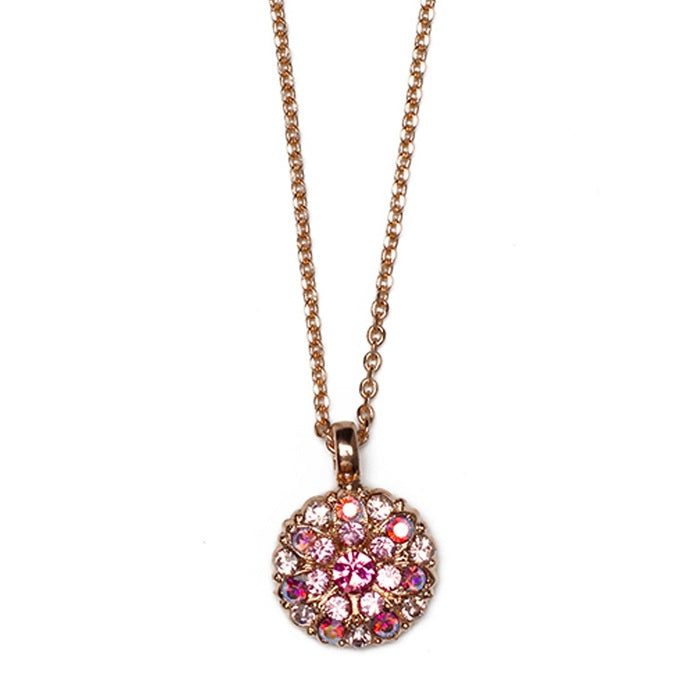 MARIANA  PENELOPE'S BLUSH CRYSTAL GUARDIAN ANGEL NECKLACE