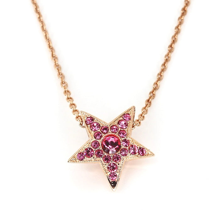 MARIANA PENELOPE'S BLUSH CRYSTAL STAR NECKLACE