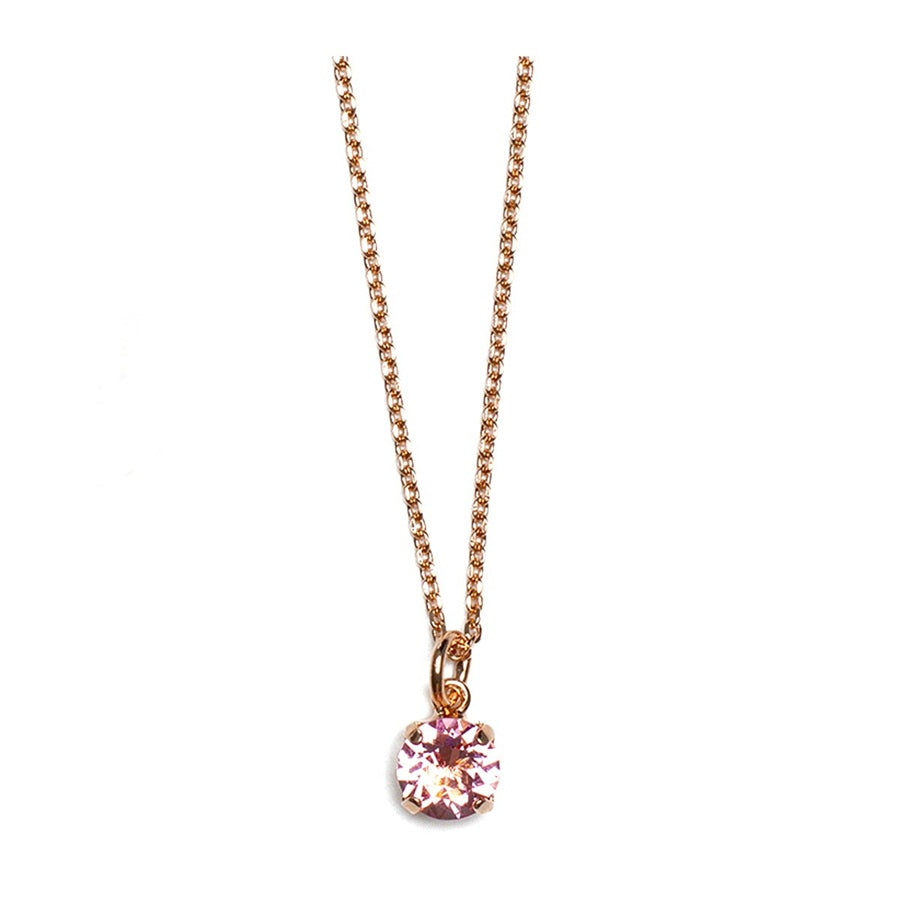 MARIANA MY TREASURES CRYSTAL PINK DROP NECKLACE