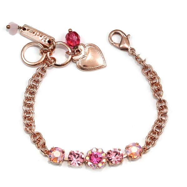 MARIANA PENELOPE'S BLUSH PETITE 5 GEM CRYSTAL BRACELET
