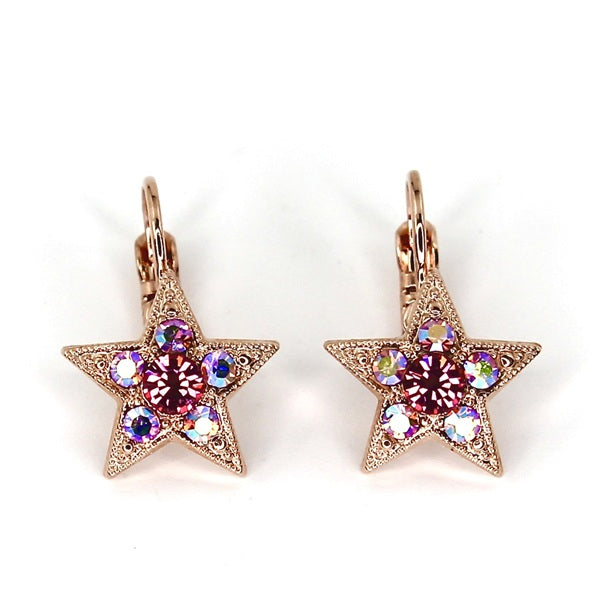 MARIANA PENELOPE'S BLUSH STAR CRYSTAL EARRINGS