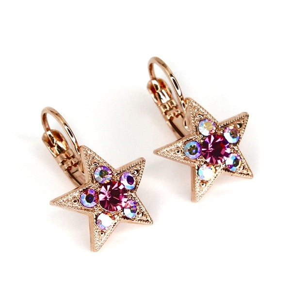 MARIANA PENELOPE'S BLUSH STAR CRYSTAL EARRINGS