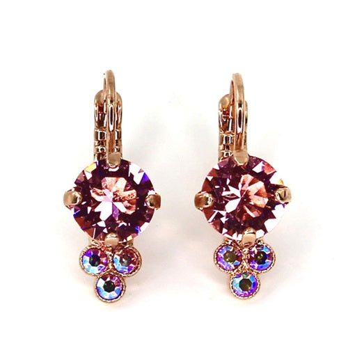 MARIANA PENELOPE'S BLUSH PINK & AB CRYSTAL EARRINGS