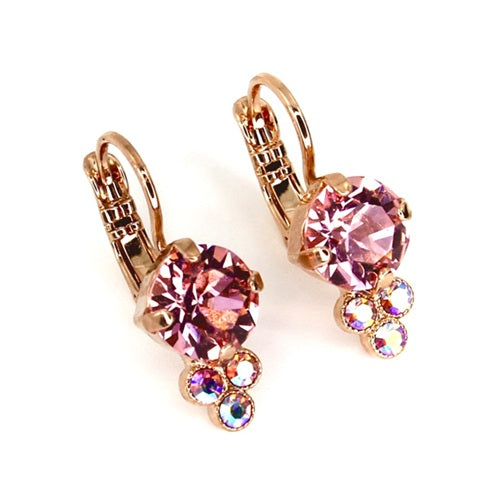 MARIANA PENELOPE'S BLUSH PINK & AB CRYSTAL EARRINGS