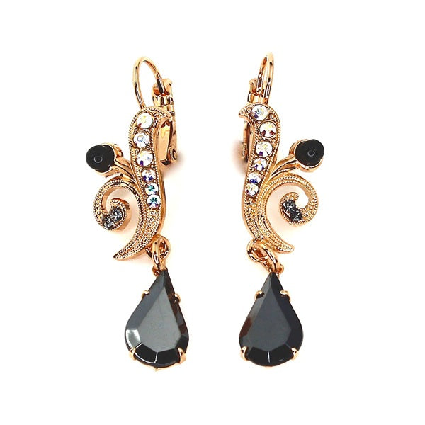 MARIANA SHADOW DANCER CRYSTAL SWIRL DROP EARRINGS