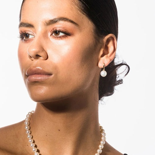 IKECHO 9ct Y/GOLD BROOME SOUTH SEA PEARL DROPS