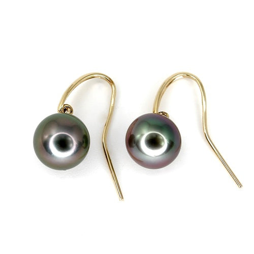 IKECHO 9ct Y/GOLD BEATRICE TAHITIAN PEARL DROPS
