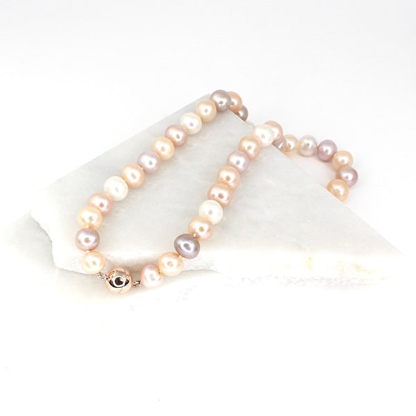 ELEGANCE IN BLOOM 11-12MM FRESHWATER PEARL NECKLACE