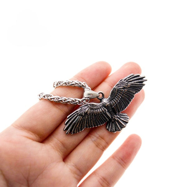 STAINLESS STEEL EAGLE NECKLACE