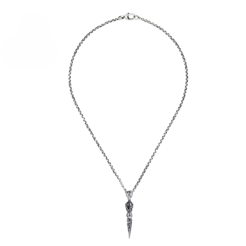 STAINLESS STEEL TIBETAN DAGGER NECKLACE