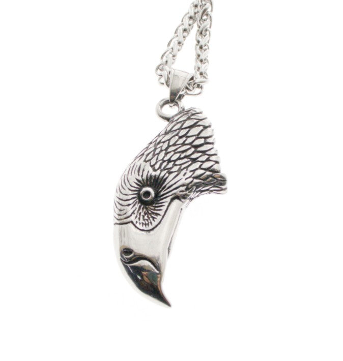 STAINLESS STEEL EAGLE HEAD NECKLACE