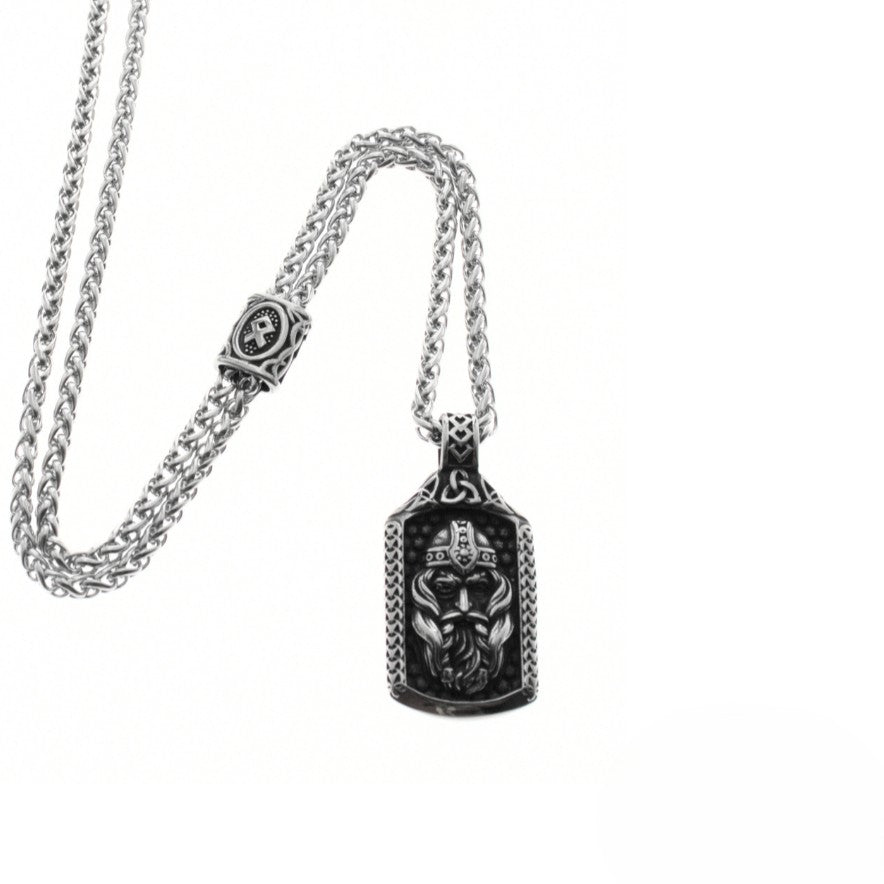 STAINLESS STEEL ODIN NECKLACE