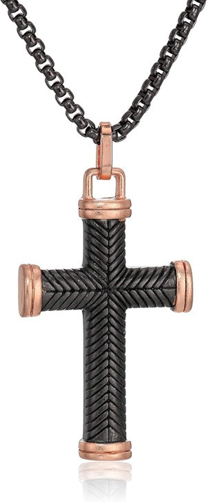 STAINLESS STEEL CROSS NECKLACE