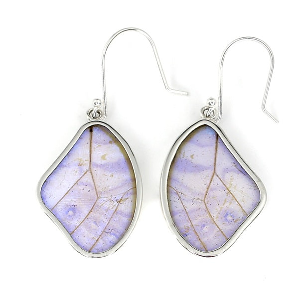 MEDIUM BUTTERFLY WING SULKOWSKY SILVER EARRINGS