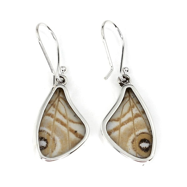 SMALL BUTTERFLY WING SULKOWSKY SILVER EARRINGS