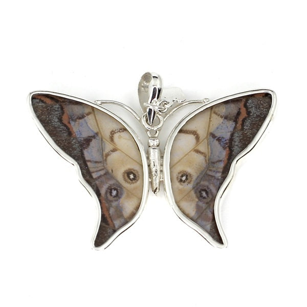 BUTTERFLY MEDIUM MORPHO/SULKOWSKY SILVER PENDANT