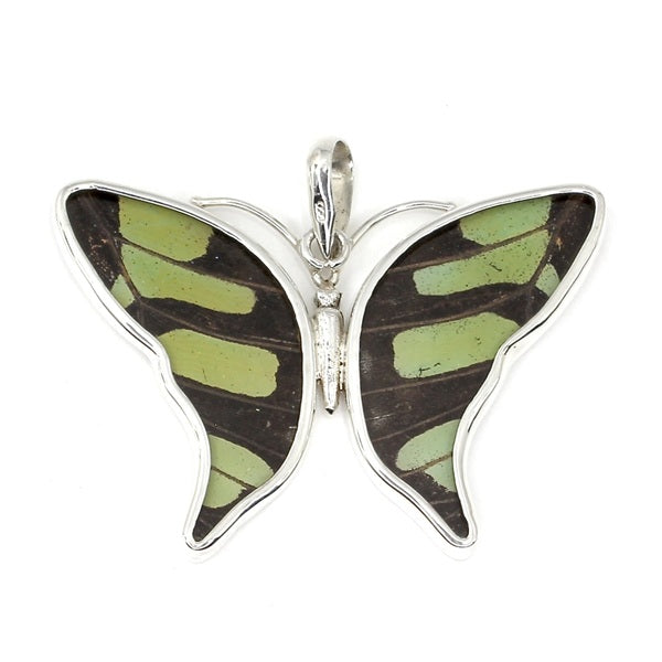 MEDIUM BUTTERFLY STELENES SILVER PENDANT